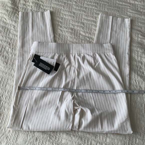 89th + Madison Millennium Pant Stripped Tapered Cropped Dress Pant - Picture 6 of 13